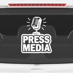 Zaqiz Press Media Sticker Premium Journalist Sticker