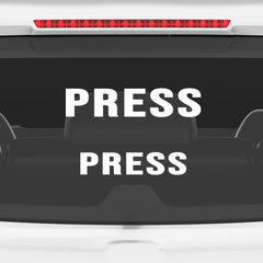 Zaqiz Press Media Sticker 24/7 Coverage Car Pass
