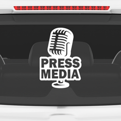 Zaqiz Press Media Sticker Elite Vehicle Pass