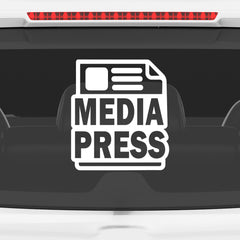Zaqiz Press Media Sticker Exclusive Coverage Tag