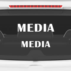 Zaqiz Press Media Sticker Broadcast Team Vehicle Decal