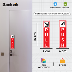 Zackzik Pull and Push Sign Boards for shops and offices