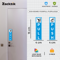 Zackzik Pull and Push Sign Boards for shops and offices