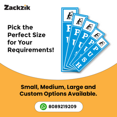 Zackzik Pull and Push Sign Boards for clear door signs