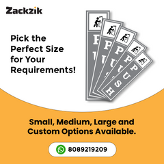 Zackzik Pull and Push Sign Boards for clear door signs