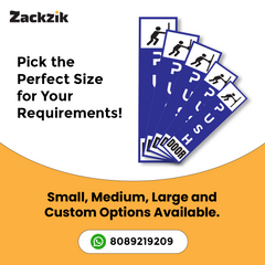 Zackzik Pull and Push Sign Boards for glass and wooden doors