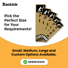 Zackzik Pull and Push Sign Boards for glass and wooden doors