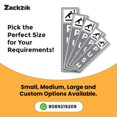 Zackzik Pull and Push Sign Boards for easy entry and exit