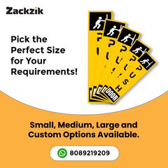 Zackzik Pull and Push Sign Boards for glass and wooden doors