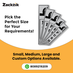 Zackzik Pull and Push Sign Boards for simple door guidance