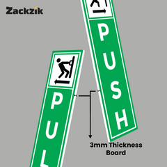 Zackzik Pull and Push Sign Boards for shops and offices