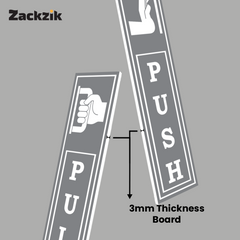 Zackzik Pull and Push Sign Boards for simple door guidance