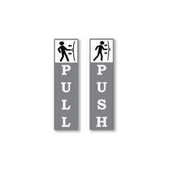 Zackzik Pull and Push Sign Boards for home and business use