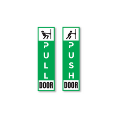 Zackzik Pull and Push Sign Boards for glass and wooden doors