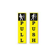 Zackzik Pull and Push Sign Boards for home and business use