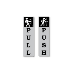 Zackzik Pull and Push Sign Boards for home and business use