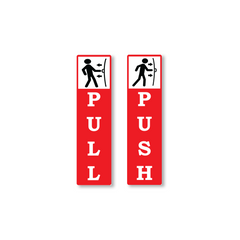 Zackzik Pull and Push Sign Boards for home and business use