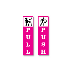 Zackzik Pull and Push Sign Boards for home and business use