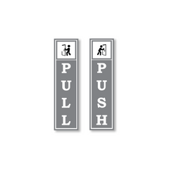 Zackzik Pull and Push Sign Boards for clear door signs