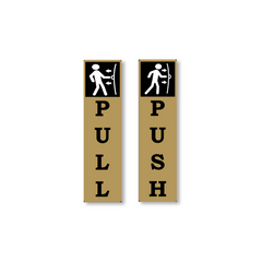 Zackzik Pull and Push Sign Boards for home and business use