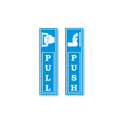 Zackzik Pull and Push Sign Boards for simple door guidance