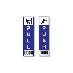 Zackzik Pull and Push Sign Boards for glass and wooden doors