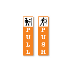 Zackzik Pull and Push Sign Boards for home and business use