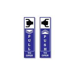 Zackzik Pull and Push Sign Boards for easy entry and exit