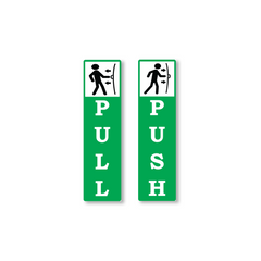 Zackzik Pull and Push Sign Boards for home and business use
