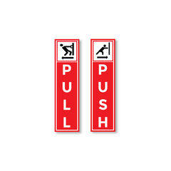 Zackzik Pull and Push Sign Boards for shops and offices