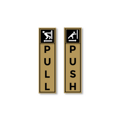 Zackzik Pull and Push Sign Boards for shops and offices