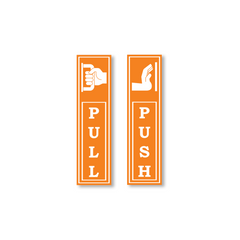 Zackzik Pull and Push Sign Boards for simple door guidance