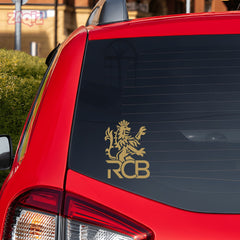 Royal Challengers Bangalore RCB Lion Logo Vinyl Sticker for Bike, Car & Laptop