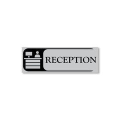 Zaqiz Reception Sign Boards – Self-Adhesive Door & Wall Signage for Easy Identification