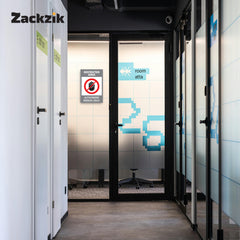 Zackzik Restricted Area Sign Boards – Authorized Personnel Only Safety Sign Decal