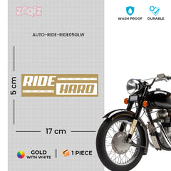 Ride Hard, Live Free, Chase the Horizon bumper sticker