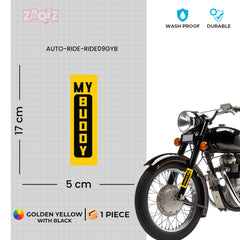 My Buddy, My Ride, My Forever Companion bumper sticker