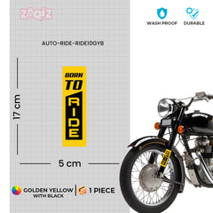 Born to Ride, Destined to Conquer Every Road bumper sticker