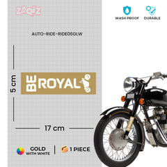 Be Royal, Ride with Pride, Rule Every Road bumper sticker