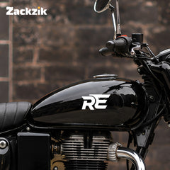 RE Logo Tank Sticker Compatible for Royal Enfield Bikes