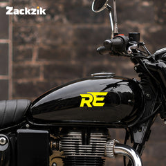RE Logo Tank Sticker Compatible for Royal Enfield Bikes