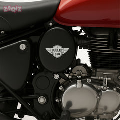 Royal Enfield Bullet 500 Winged Logo Sticker | Classic Motorcycle Badge Decal