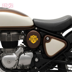 Royal Enfield MadMax Rider Logo Sticker | Biker Brotherhood Badge Decal