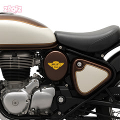 Royal Enfield Bullet 500 Winged Logo Sticker | Classic Motorcycle Badge Decal