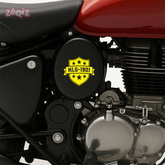 Royal Enfield MadMax Rider Logo Sticker | Biker Brotherhood Badge Decal