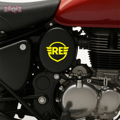 Royal Enfield RE Wings Logo Sticker for Bike Tank, Side Panel & Helmet