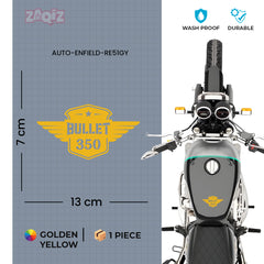 Burning Skull Sticker Compatible for Royal Enfield Bullet