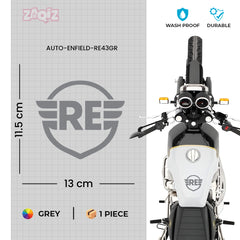 Royal Enfield RE Wings Logo Sticker for Bike Tank, Side Panel & Helmet