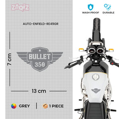 Royal Enfield Bullet 500 Winged Logo Sticker | Classic Motorcycle Badge Decal