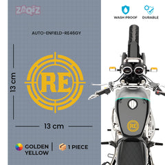 Royal Enfield Heritage Shield MLG-1901 Logo Sticker | Vintage Army Style Decal